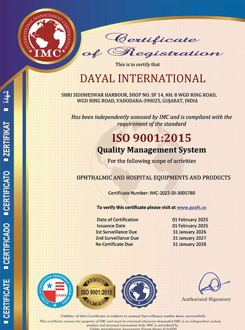 ISO 9001:2015 Certificate